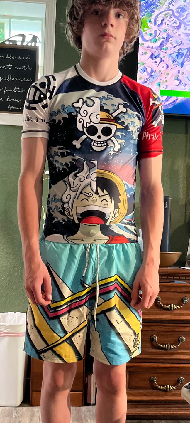 Customer photo review of Dual Power Premium Bjj Rash Guard For Men/Women