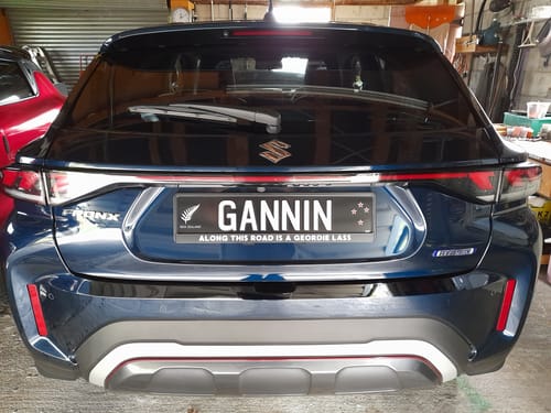 Customer photo review of Custom Plate Frames