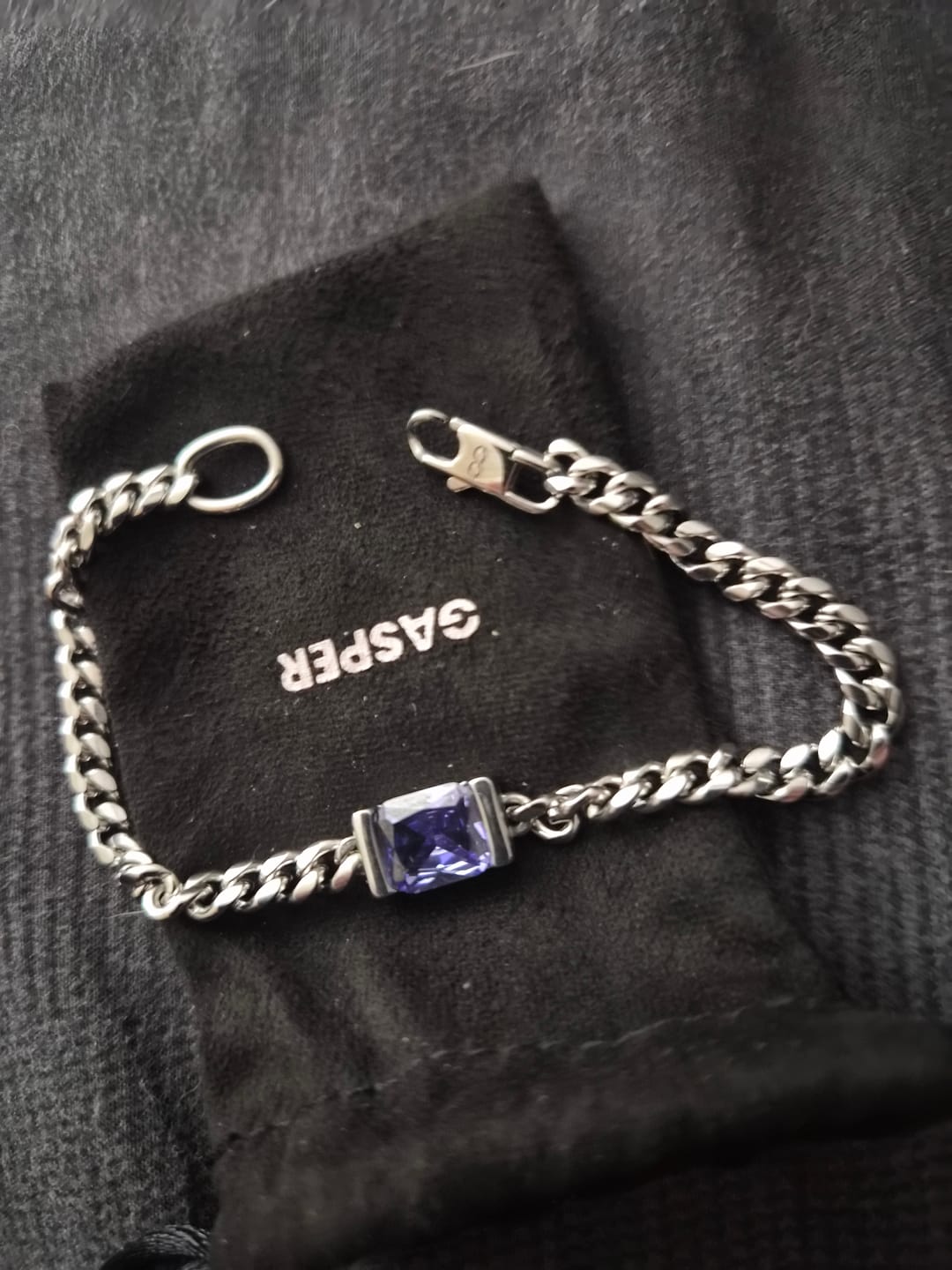 Customer photo review of Chip Bracelet - Tanzanite