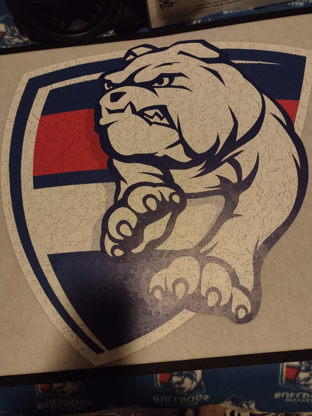 Customer photo review of Western Bulldogs Logo - Wooden Puzzle