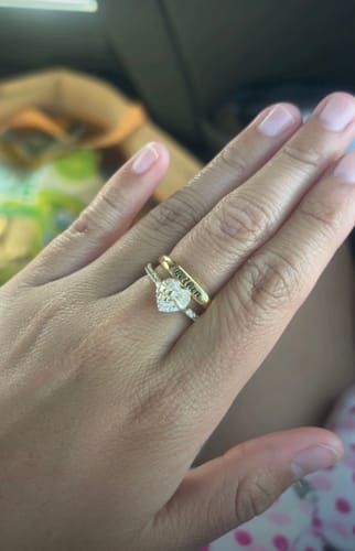 Customer photo review of Princess Heart Bow Ring | Limited Edition