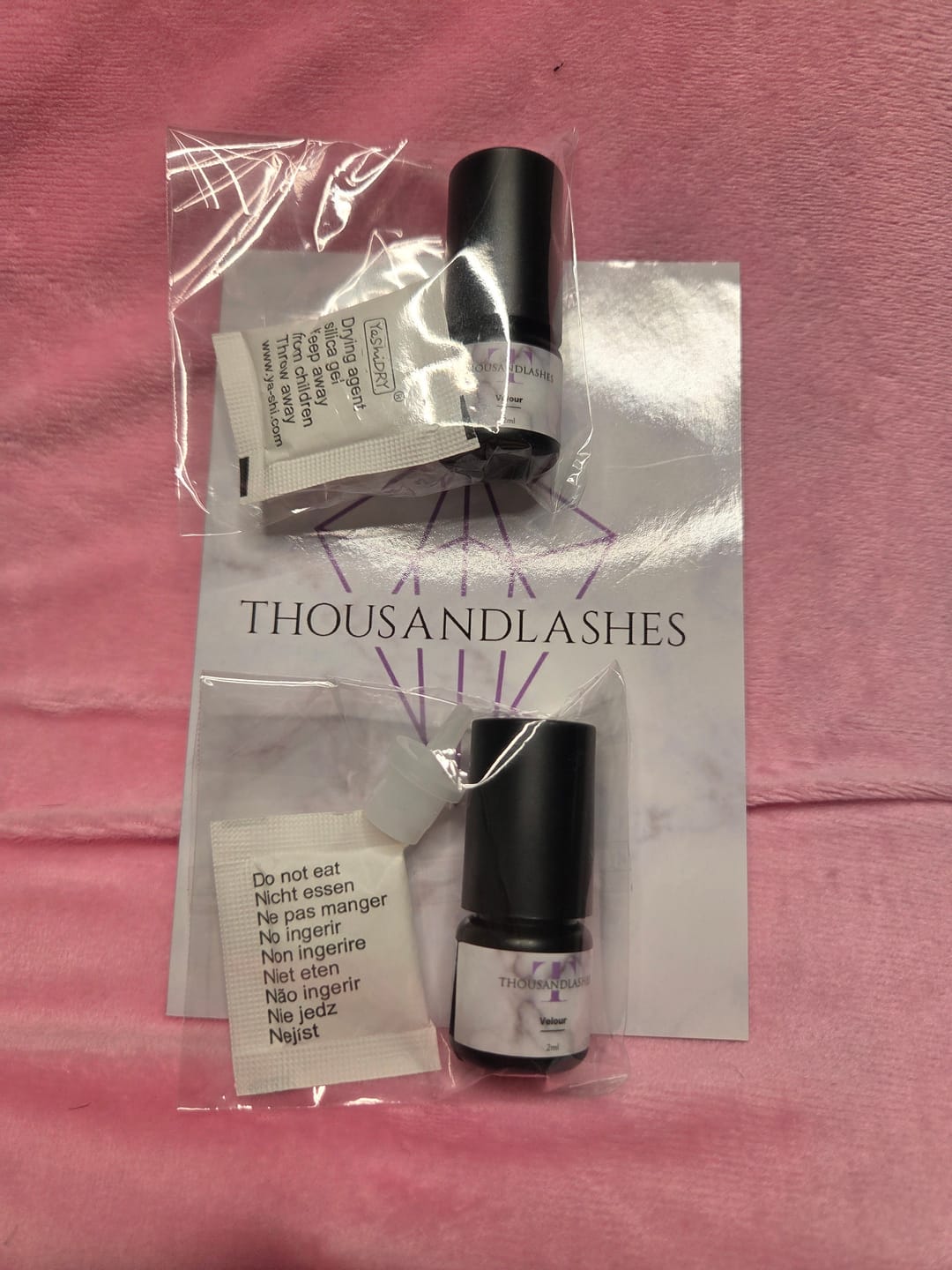 Customer photo review of LASH ADHESIVE SAMPLE