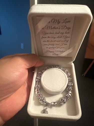 Customer photo review of A Mother's Journey Mother’s Day Bracelet