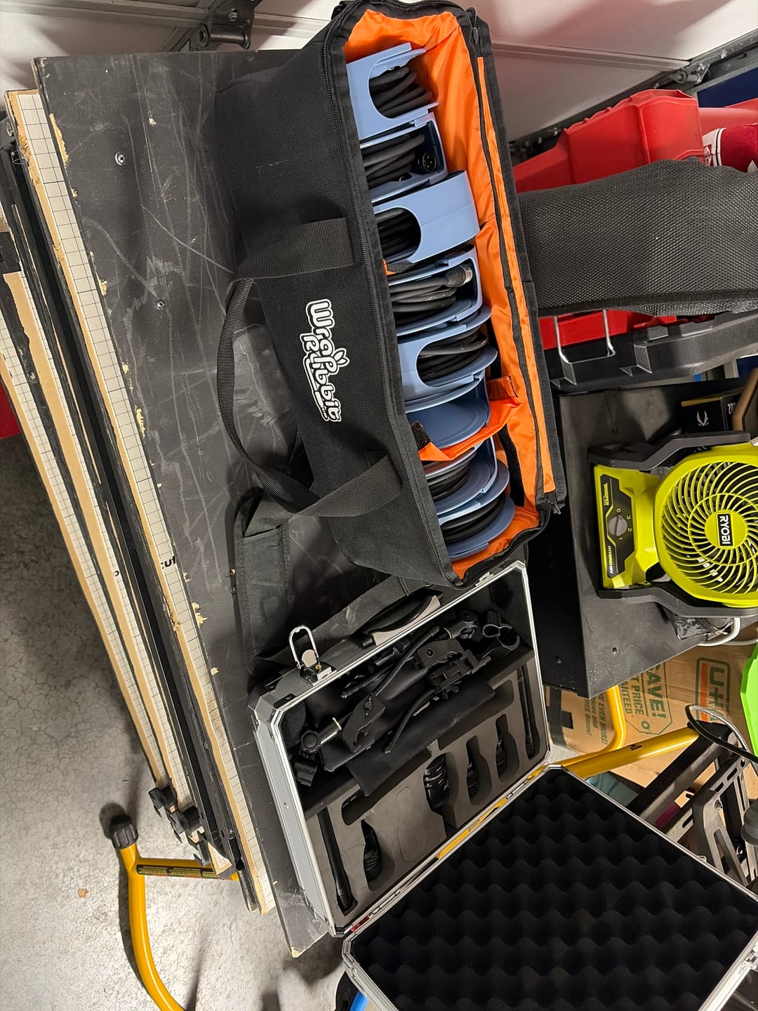 Customer photo review of Wrap Rabbit: Simplify Your Cable Chaos
