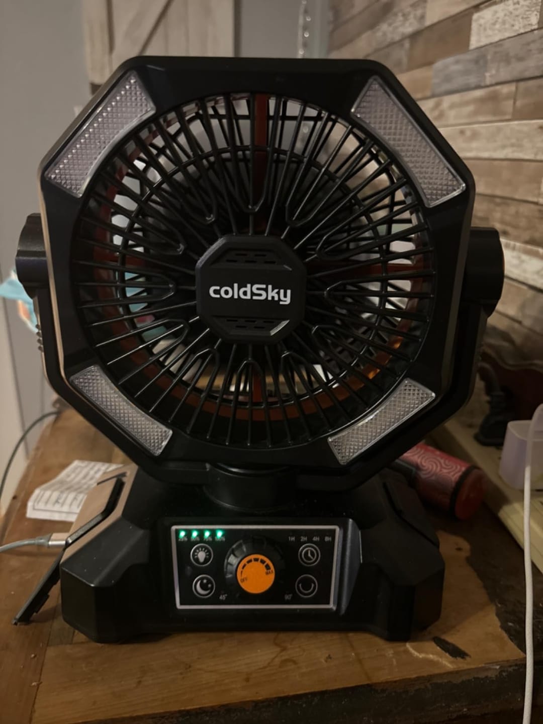 Customer photo review of 20000mAh Campingventilator mit LED-Laterne – 8-Stufen Akku-Ventilator
