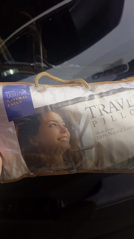 Customer photo review of Getha Travel Pillow - Small
