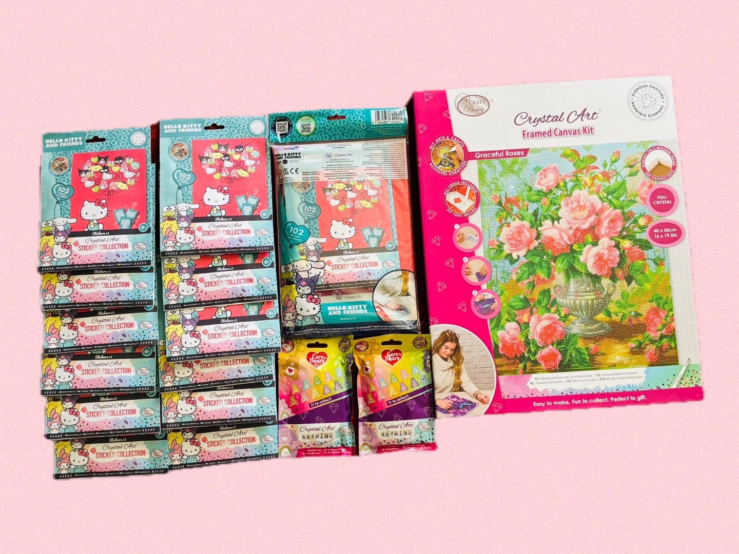 Customer photo review of Hello Kitty And Friends Crystal Art Sticker Pack