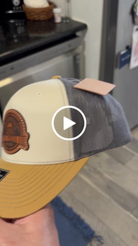 Customer video review of Premium Custom Leather Patch Hats (Wholesale)