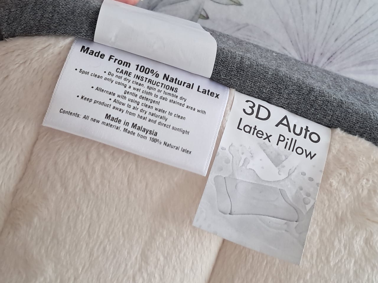 Customer photo review of Getha 3D Auto Latex Pillow