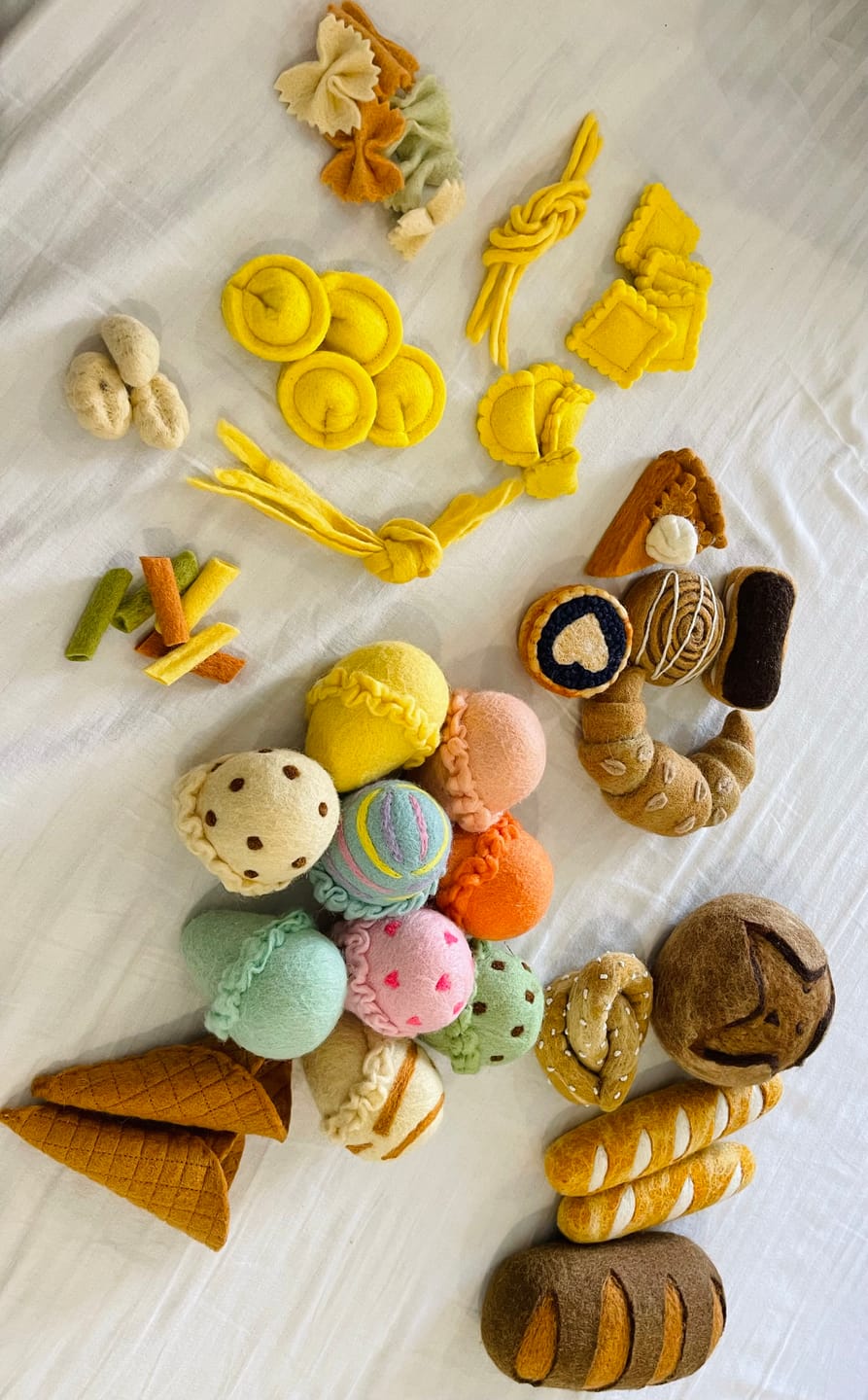 Customer photo review of Felt Ice Cream Set - Waffle Cones and 9 Ice Cream Scoops