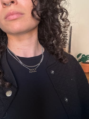 Customer photo review of Angel Number Cuban Necklace