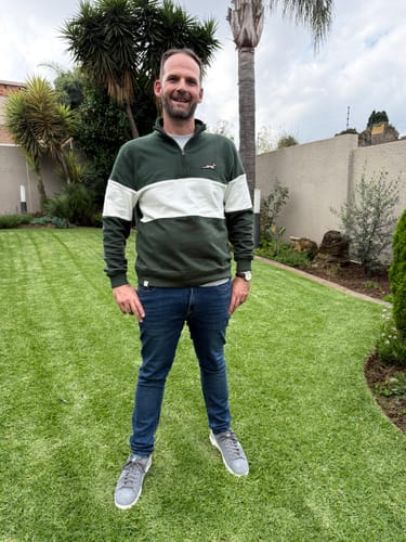 Customer photo review of Springboks Classic Hoop Quarter Zip-OS Green