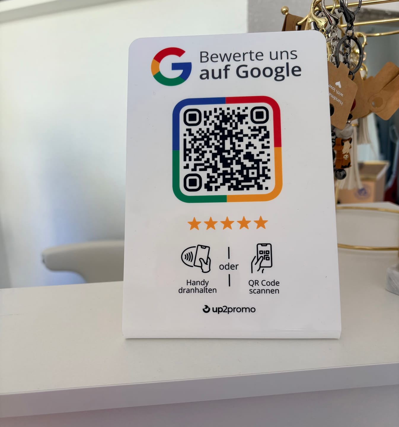 Customer photo review of Google Bewertung Aufsteller mit NFC & QR-Code
