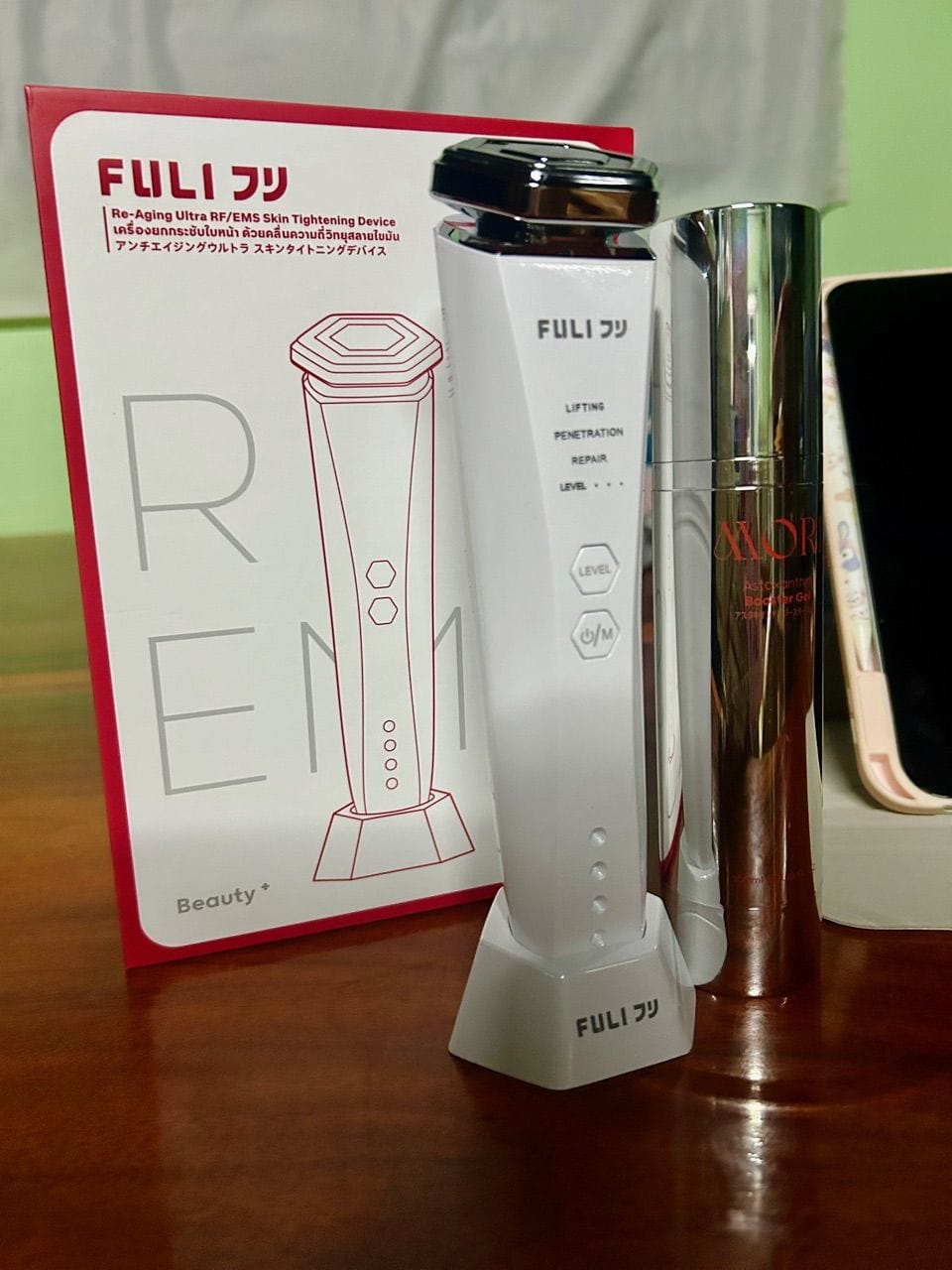 Customer photo review of Re-Aging เครื่องยกกระชับใบหน้า ด้วยคลื่นความถี่วิทยุสลายไขมัน Ultra RF/EMS | Re-Aging Ultra RF/EMS Skin Tightening Device