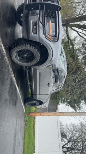 Customer's gray Ford F150 with the 3" front leveling lift kit installed, showing a taller, confident stance.