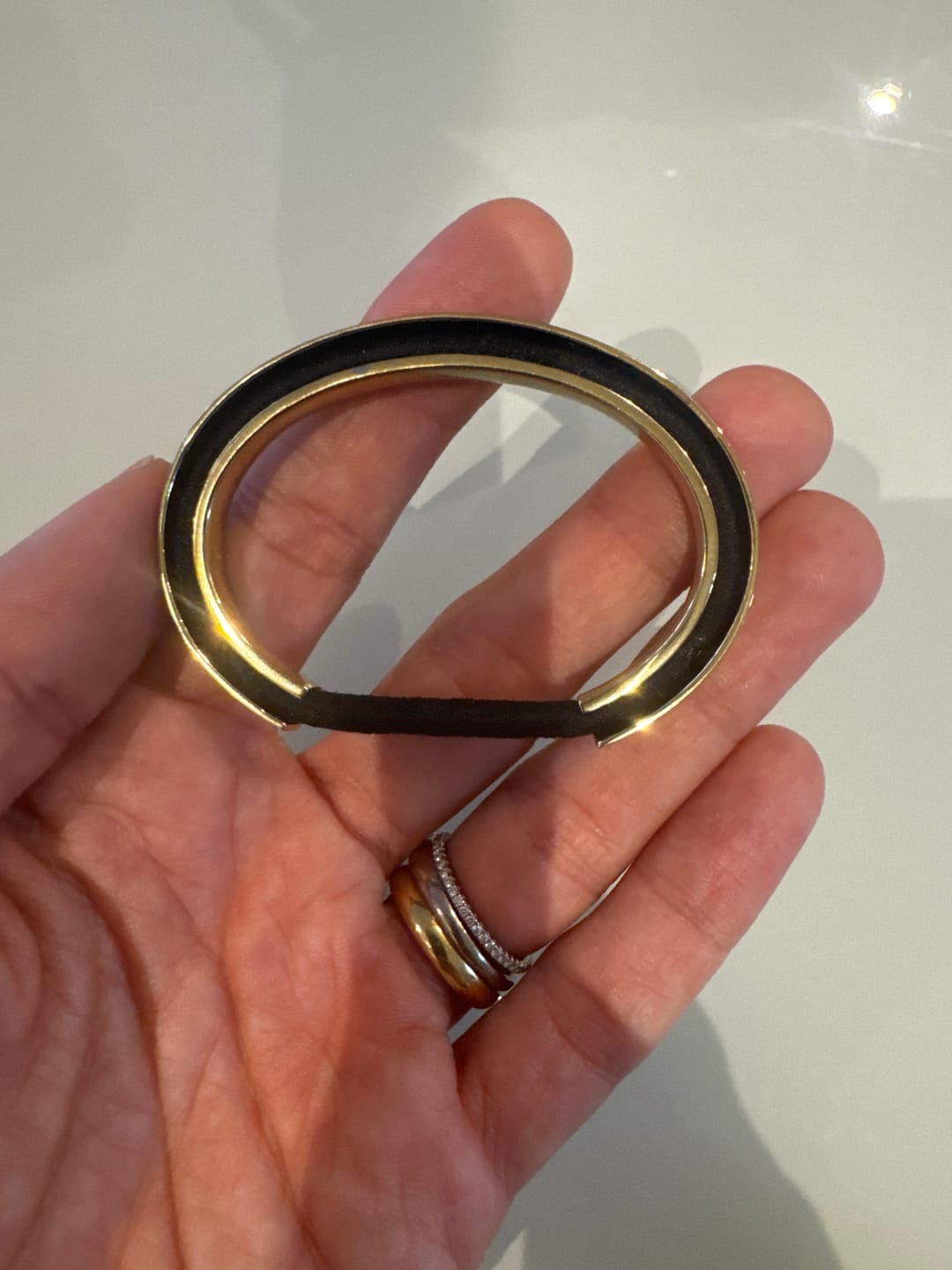 Customer photo review of Hair-tie Hider Cuff Bracelet