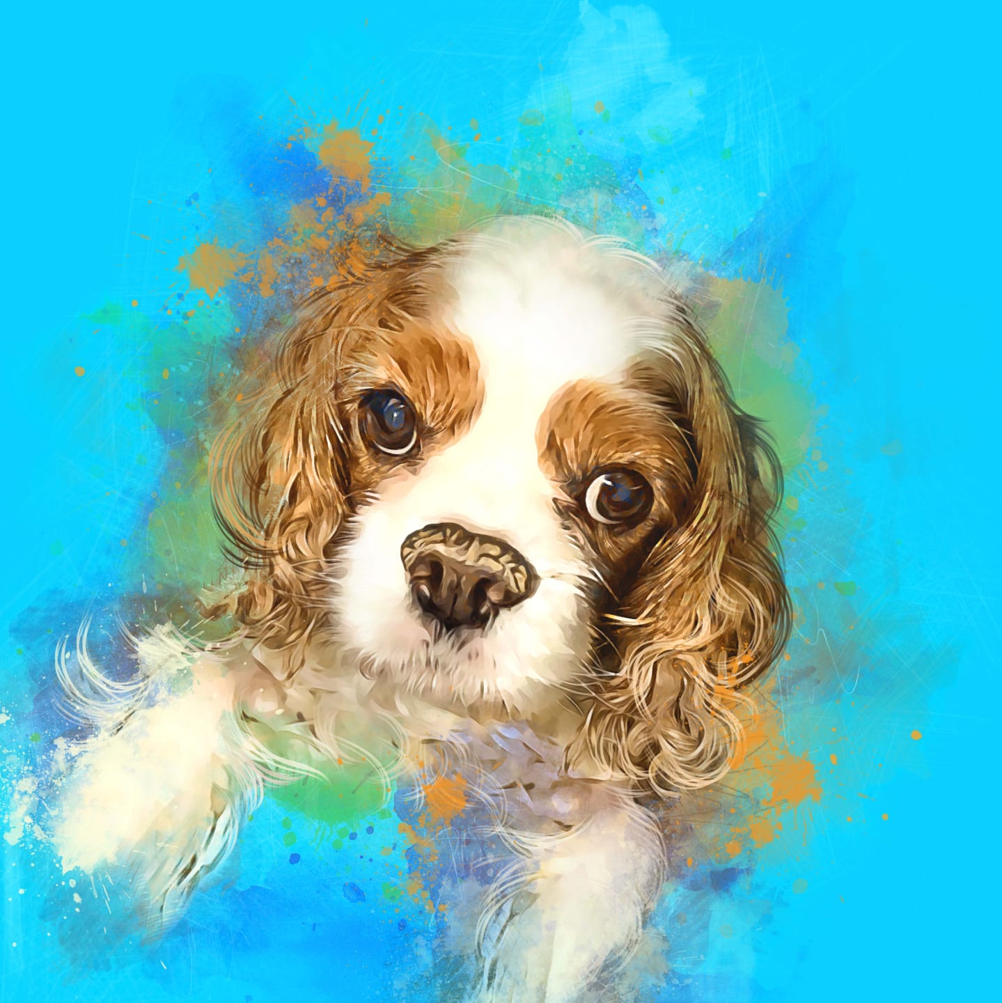 Customer photo review of Watercolor Pet Portrait - Contemporary Neutral