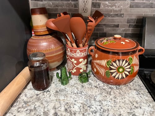 Customer photo review of Glass Salt and Pepper Shakers, Cacti
