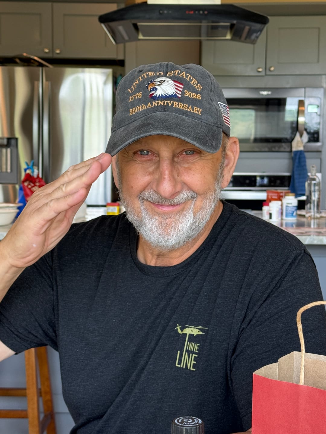 Customer photo review of Exclusive USA 250th Anniversary Eagle Cap (1776–2026) —  Embroidered