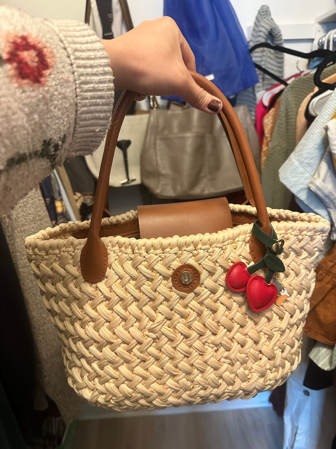 Customer photo review of CrochetPark™ Croissant crochet Shoulder Tote Kit