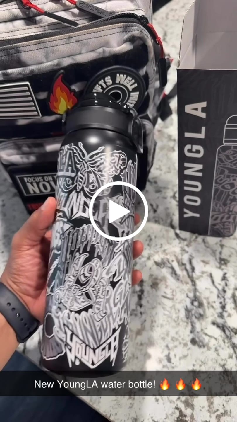 Customer video review of 9007 - Graffiti Water Bottles