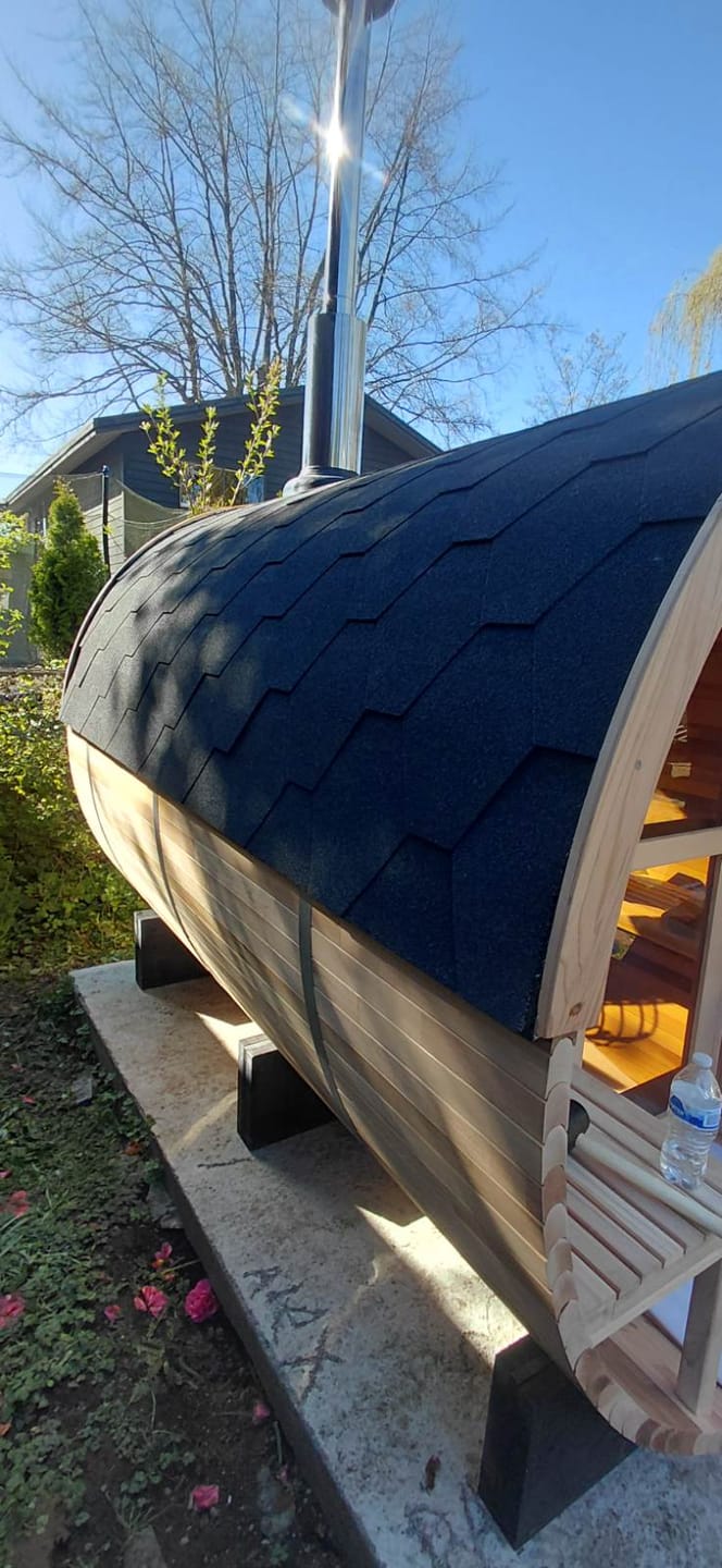 Customer photo review of SAUNAONES® Barrel Sauna Serenity Nature Air 7