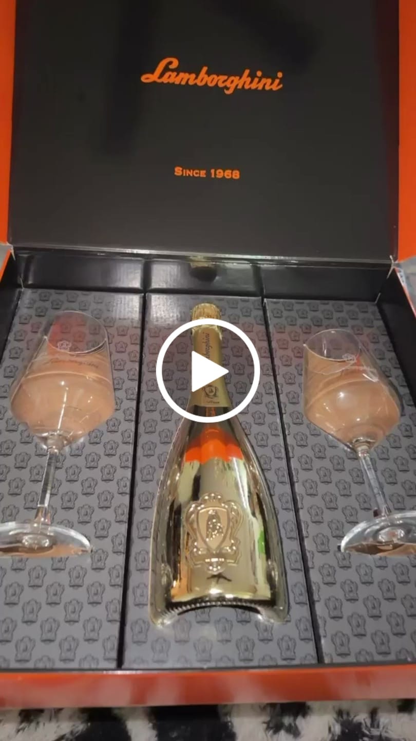 Customer video review of Lamborghini Oro Vino Spumante with Gift Set