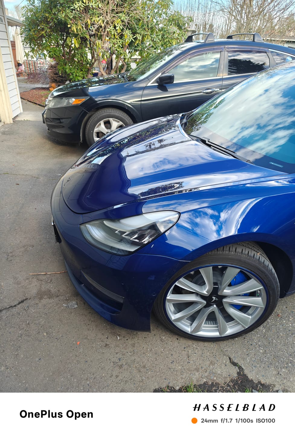 Customer photo review of Aluminum Alloy Wheel Rim Protectors (Tesla Body Color Match) – for All Tesla Models