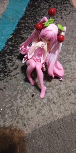 Customer photo review of Hot Hatsune Miku Anime figure Pink dress model action figures toys Cherry pink PVC cherry blossom decoration collect Model gifts