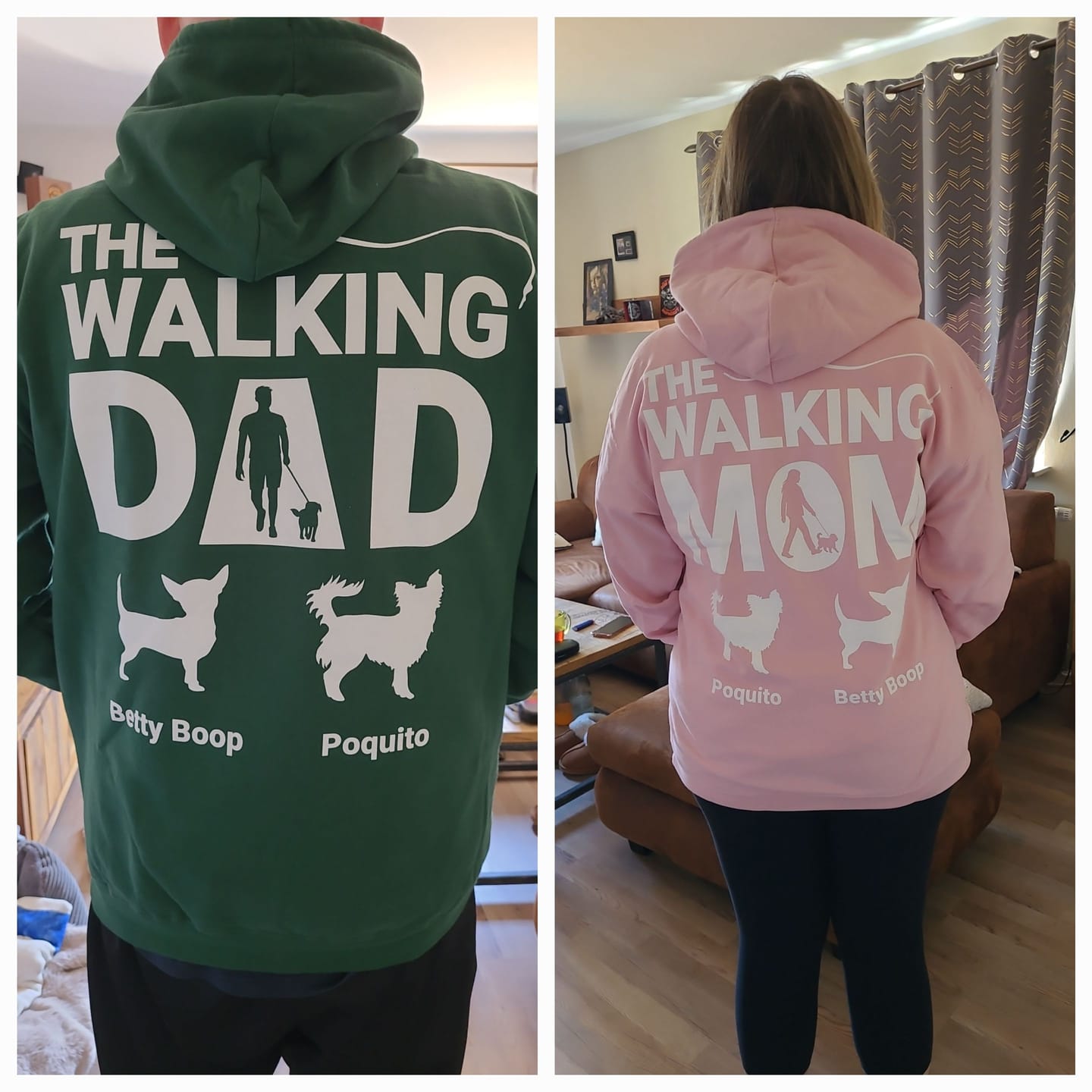 Customer photo review of Personalisierter Hoodie - The Walking Dad