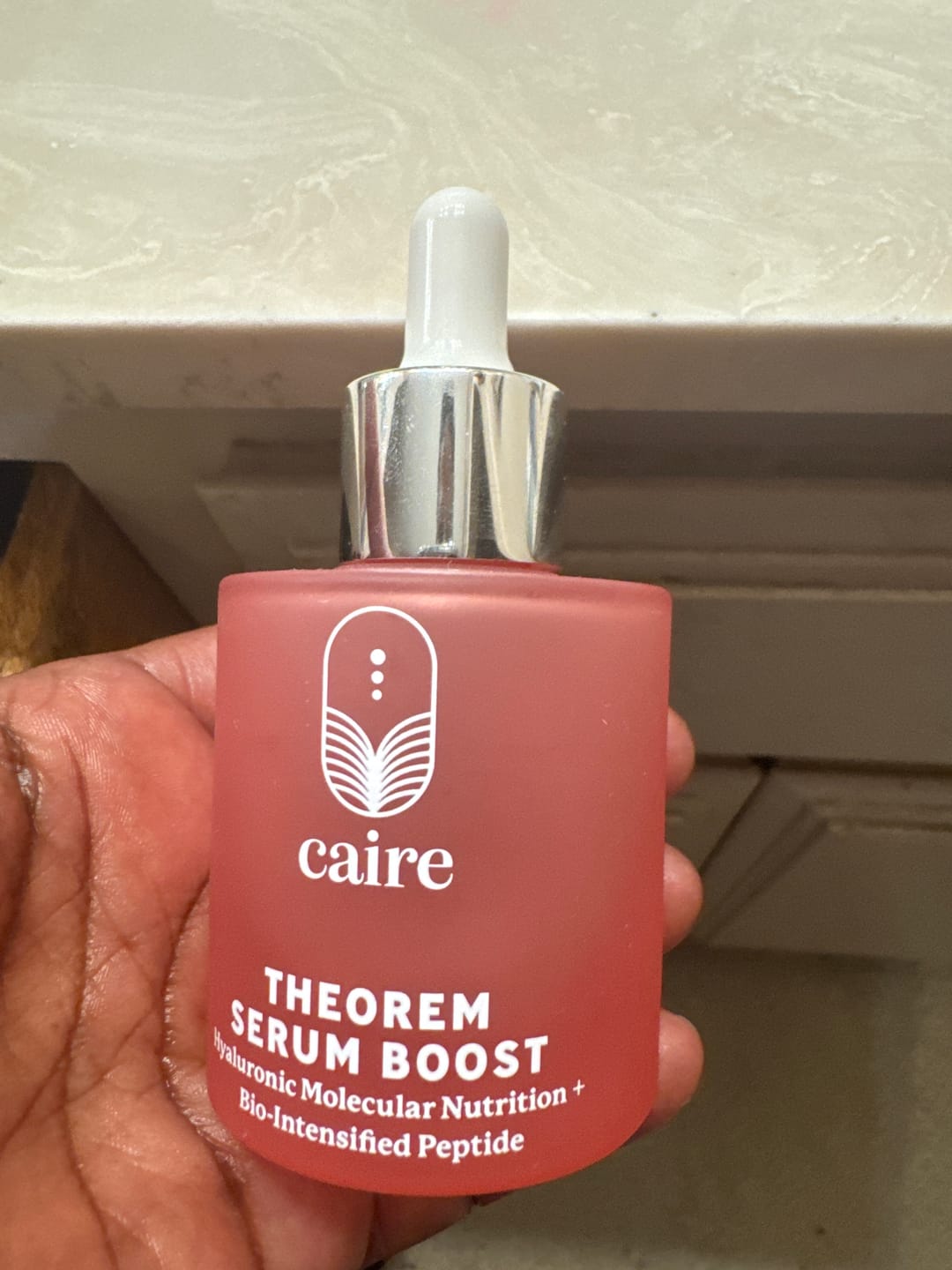 Customer photo review of Theorem Serum Boost
