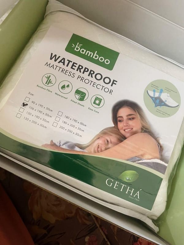 Customer photo review of Bamboo Waterproof Mattress Protector