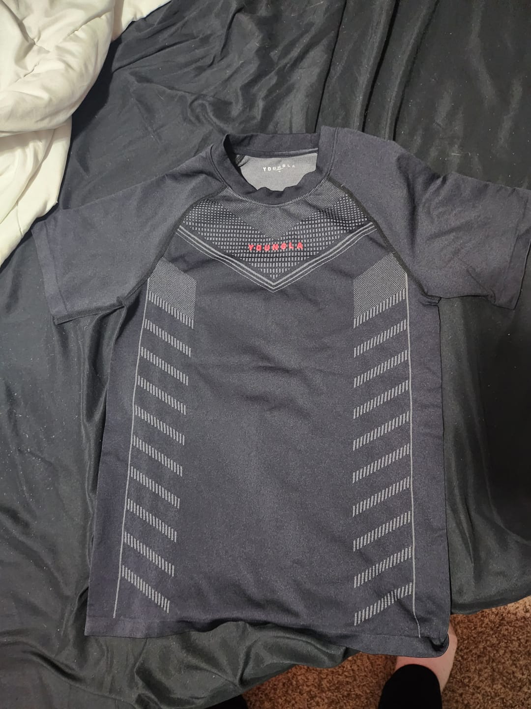 Customer photo review of 465 Superhero Compression Tees