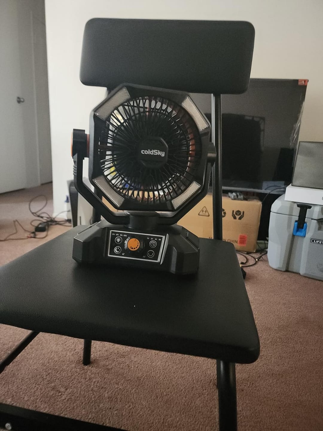 Customer photo review of 20000mAh Campingventilator mit LED-Laterne – 8-Stufen Akku-Ventilator