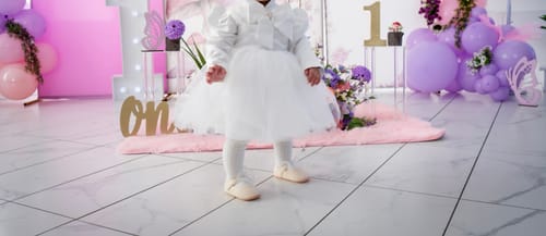 Customer photo review of Baby Girl White Elegant Long Sleeve Flower Girl Dress Toddler Formal Princess Dress Girl Birthday Dresses