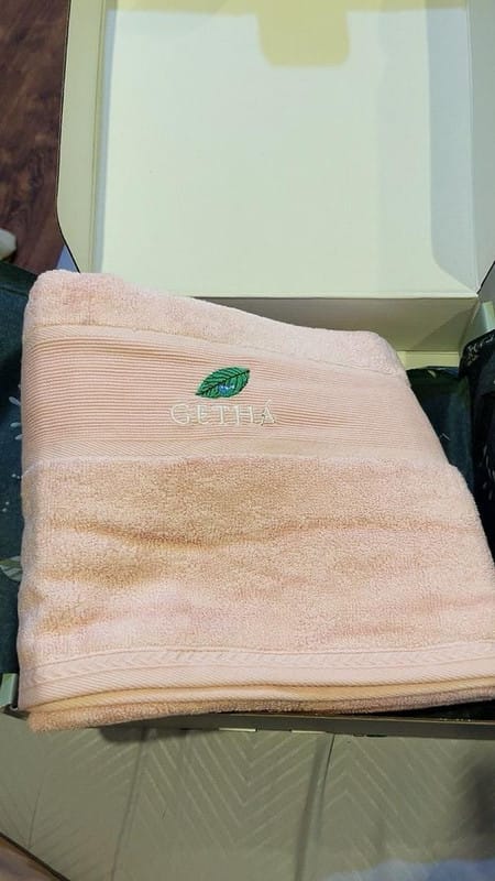 Customer photo review of Bamboo Bath Towel