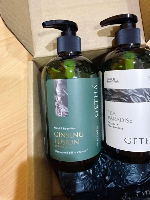 Customer photo review of Getha Premium Ginseng Body Wash 500ml