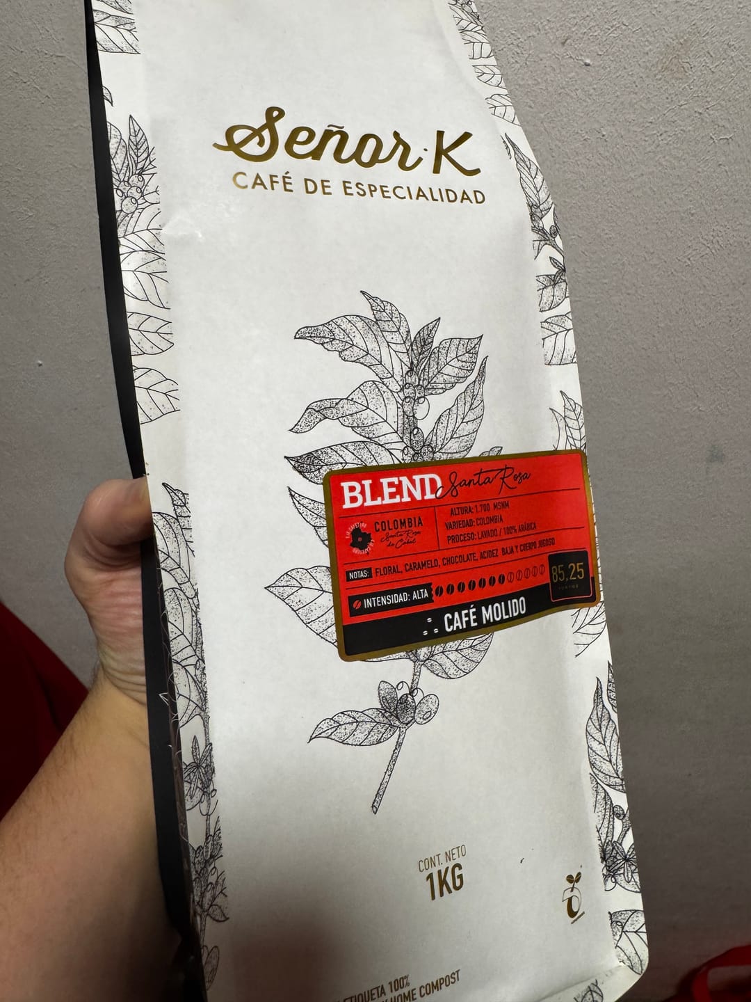 Customer photo review of Colombia | Blend Santa Rosa Bolsa 1 KG | GRANO ENTERO