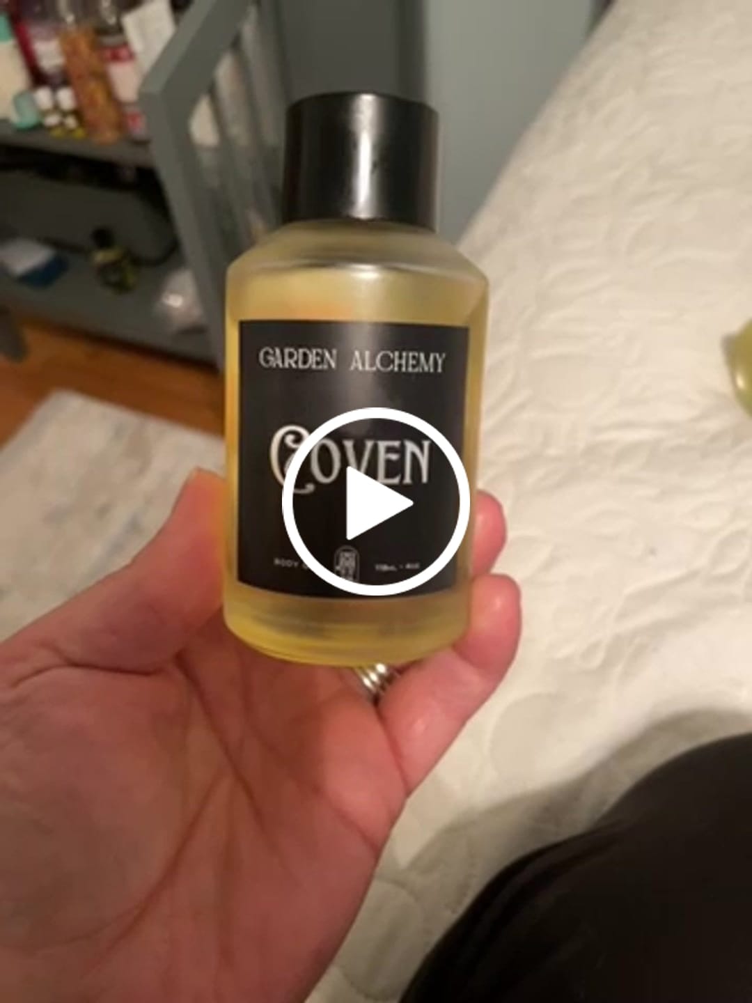 Customer video review of COVEN BODY OIL