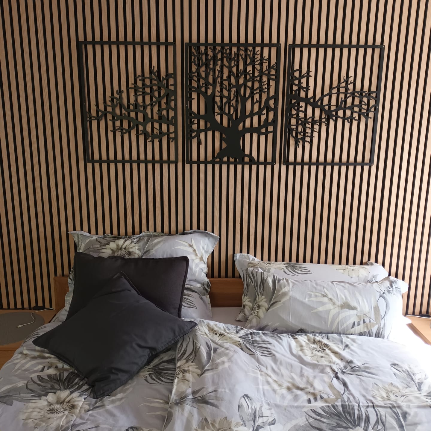 Customer photo review of Décoration murale en métal moderne - Triptyque Arbre De Vie (P01)