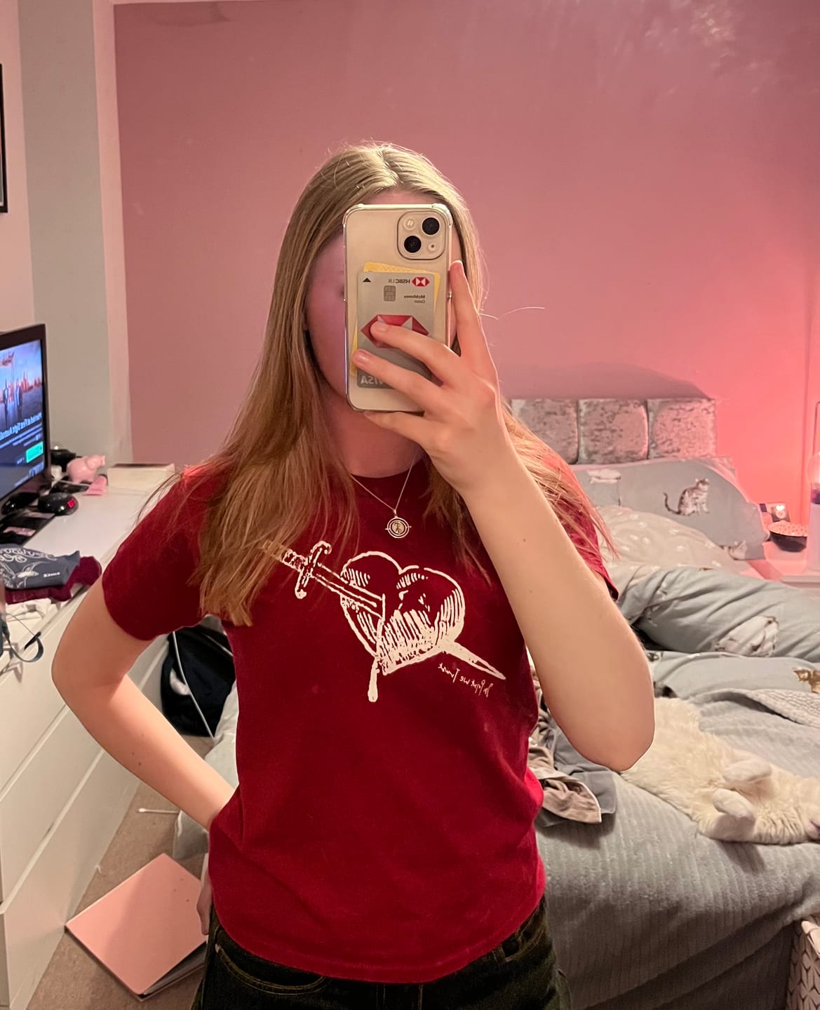 Customer photo review of dagger baby tee