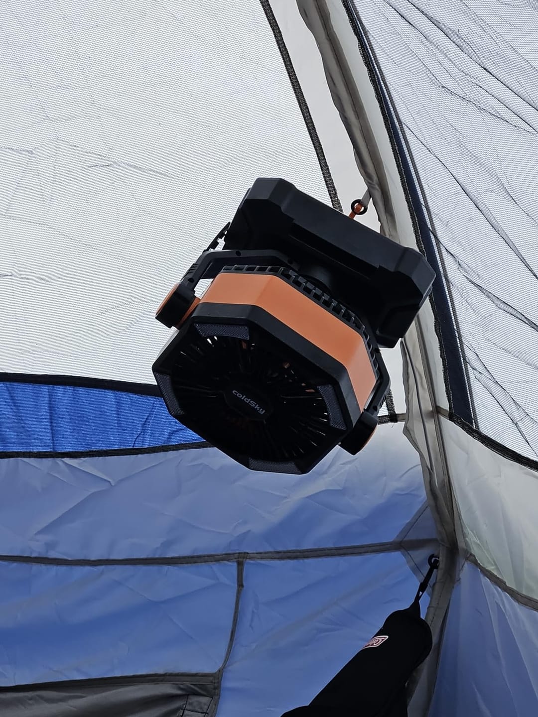 Customer photo review of 20000mAh Campingventilator mit LED-Laterne – 8-Stufen Akku-Ventilator