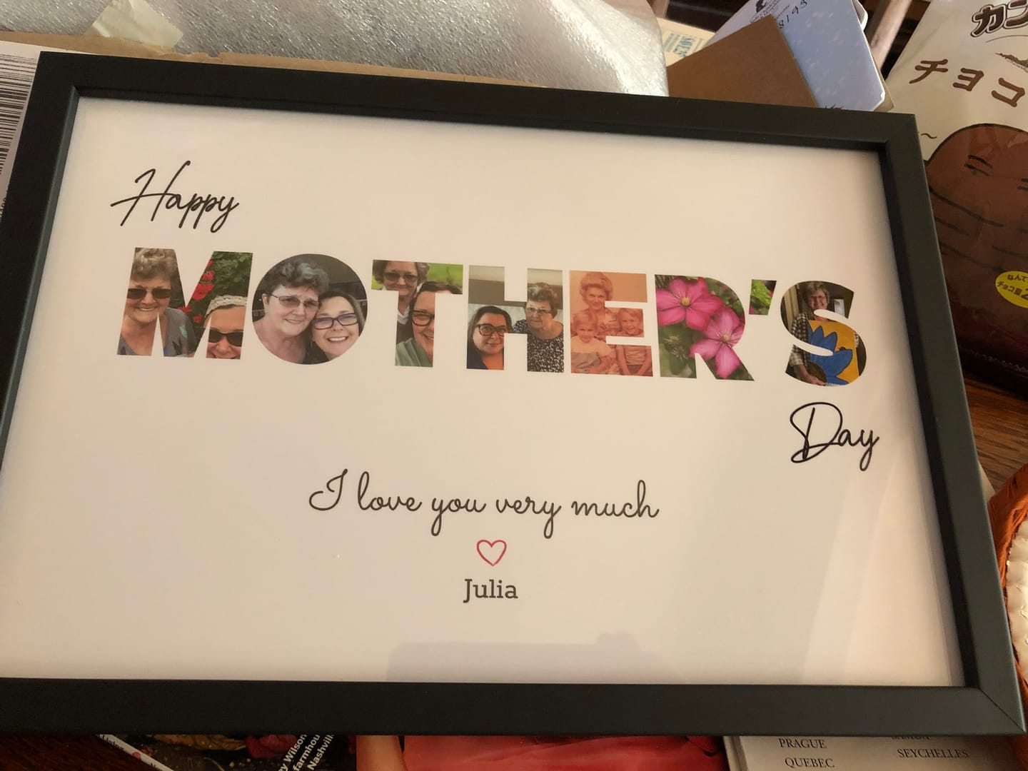 Customer photo review of Happy Mother's Day - Personalized Poster