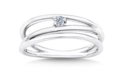 Customer photo review of Cubic Zirconia Dress Ring in Sterling Silver