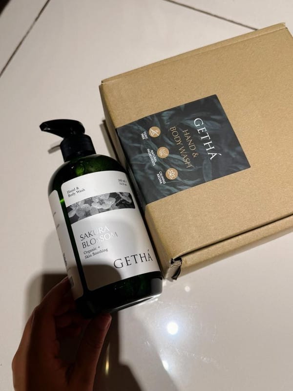 Customer photo review of Getha Premium Botanical Body Wash 500ml