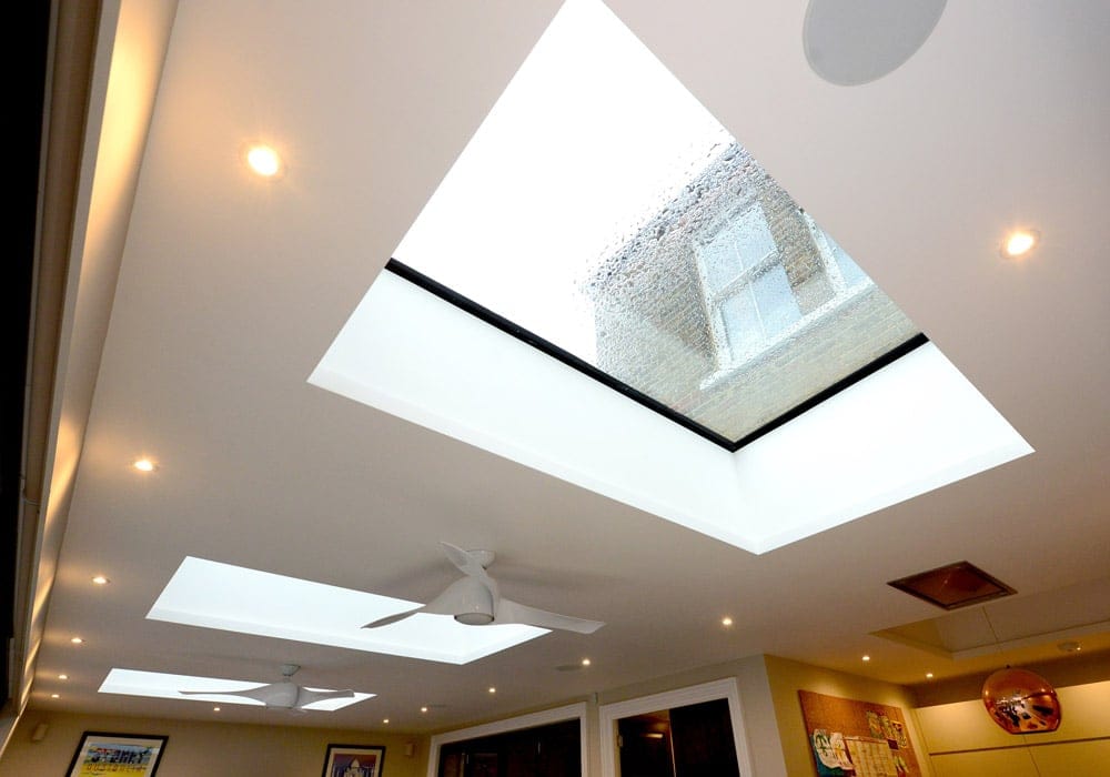 Customer photo review of Framed Fixed Flat Rooflight 500×500mm (internal size)