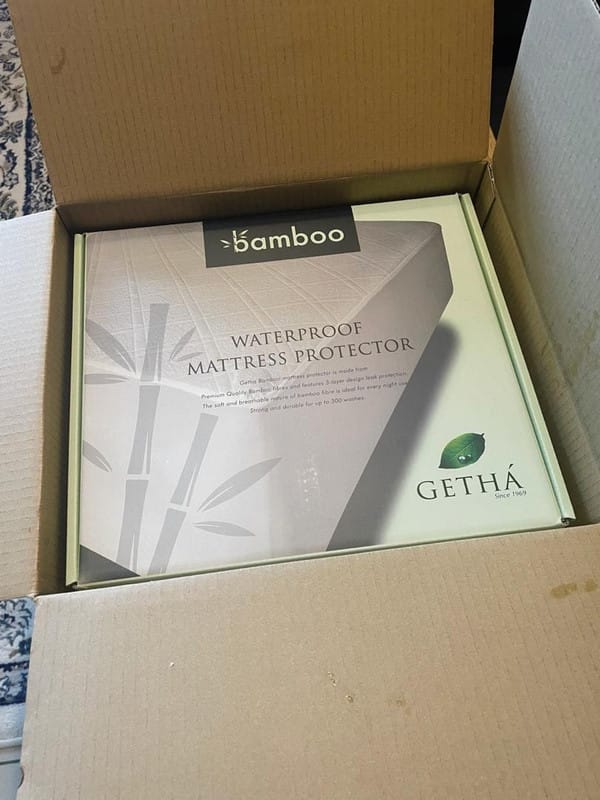 Customer photo review of Bamboo Waterproof Mattress Protector