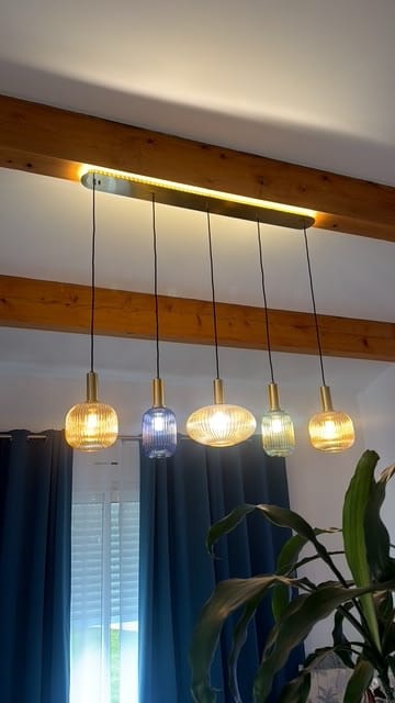 Customer photo review of Suspension chic en verre vintage CRISTALI | 100% Personnalisable