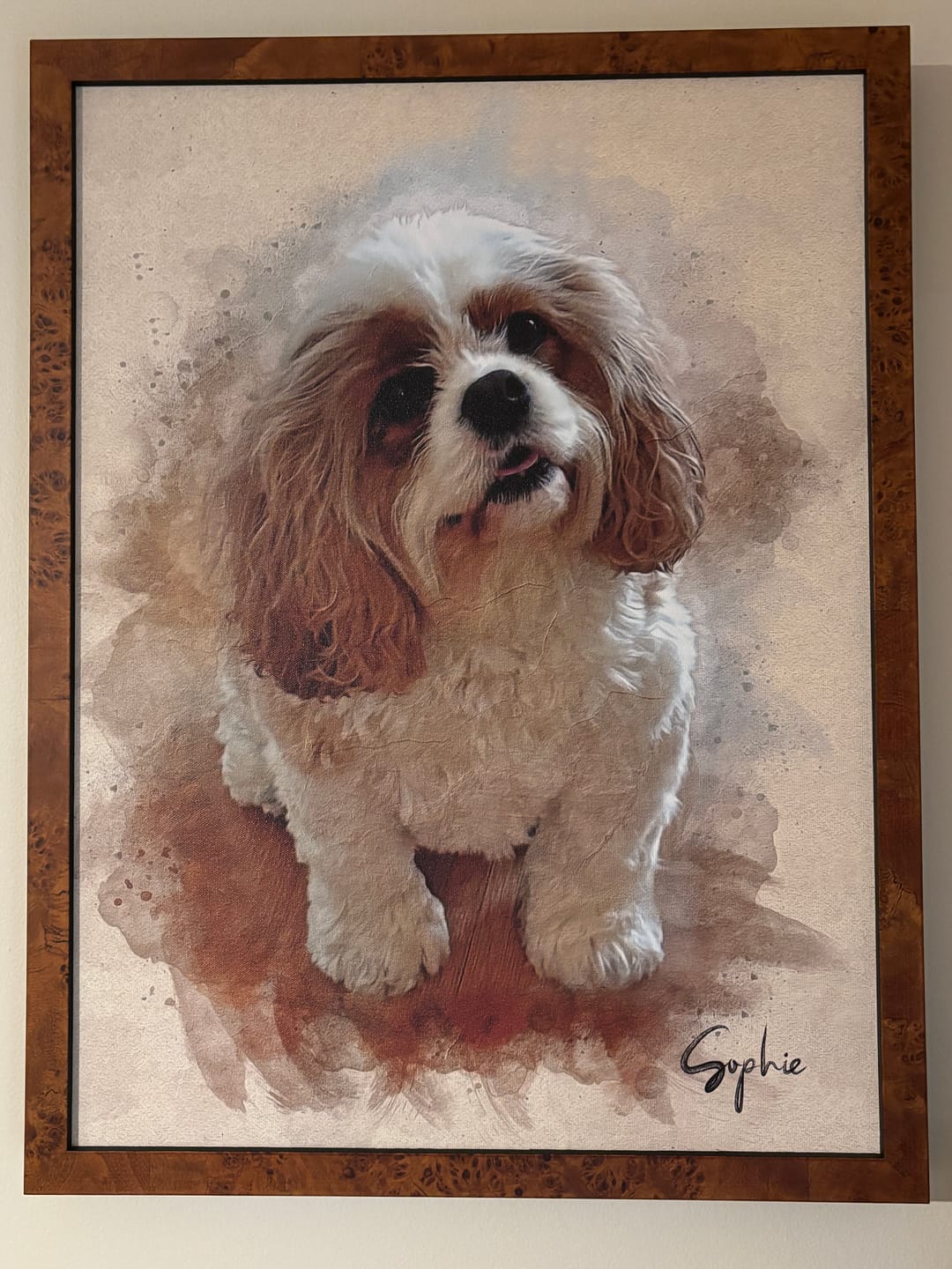 Customer photo review of Personalized Pet portrait