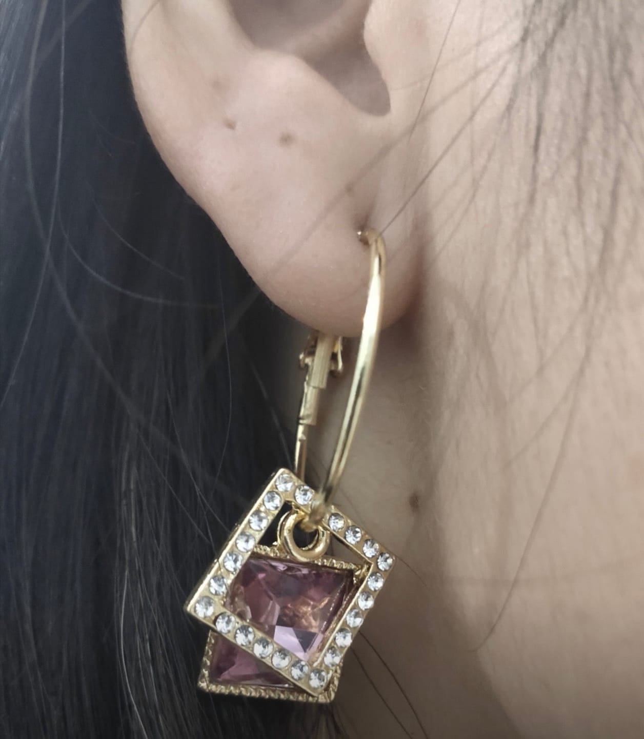 Customer photo review of Chereyl Earrings